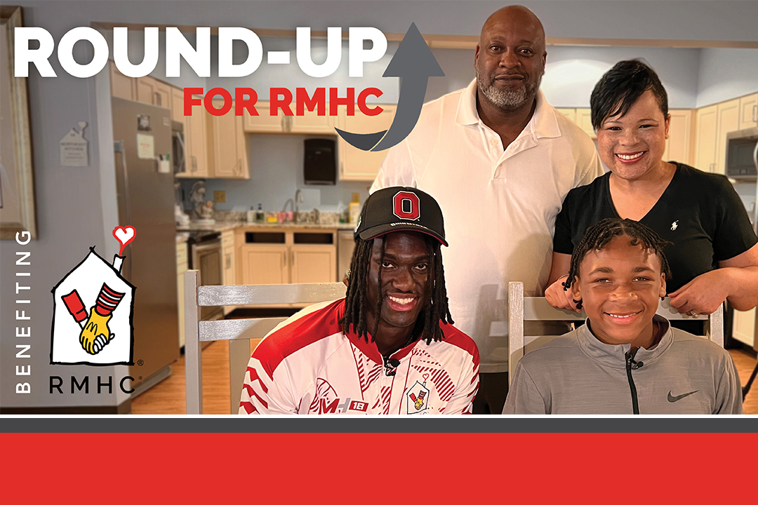 Marvin Harrison Jr. with his family at RMHC